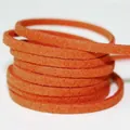 Cordón de ante de terciopelo coreano naranja premium para hacer joyas y manualidades DIY - Naranja