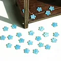Pétalos de flor de cerezo acrílicos azul claro para joyería DIY y horquillas de estilo antiguo - Pétalo de Cerezo (BSD194) / Paquete de 20 / Azul