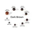 Donkerbruine Schima superba houten kralen in maten van 4mm tot 20mm voor doe-het-zelf sieraden - Donker Koffie