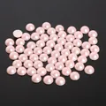 Mezze perle rosa in ABS per creazione di gioielli fai-da-te, perline decorative piatte - Rosa chiaro