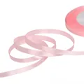 Professional 7mm pink satin ribbon roll for DIY handmade hair accessories and gift wrapping - Light Pink