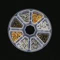 8-Fächer-Box-Set mit mehrfarbigen Hummerverschlüssen aus Metall für DIY-Schmuck - Karabinerverschlüsse Set
