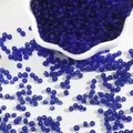 Deep blue transparent glass seed beads for DIY jewelry making and craft projects - Approx 500 Pieces (15g/Pack) / 3mm / Sapphire Blue