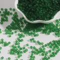 Bulk transparent emerald green glass seed beads for DIY handmade jewelry making crafts - Approx 1000 Pieces (15g/Pack) / 2.0mm / Dark Green