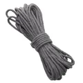 High-quality 4mm grey core-spun braided cotton rope for handmade DIY crafts and decor - Dark Gray