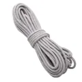 4mm grey braided core cotton rope for DIY handmade crafts and jewelry projects - Light Gray
