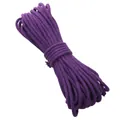 Durable 4mm purple core-spun braided cotton cord for DIY handmade crafts and decorations - Deep purple