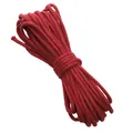 4mm red core-spun cotton woven rope for handmade DIY crafts and decorations. - Burgundy