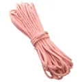 4mm pink cored cotton braided rope for DIY handmade crafts and keychains - Dusty Pink