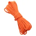 Bundle of 4mm bright orange braided cotton cord for DIY jewelry and handicraft projects - Orange