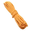 4mm solid orange braided core-spun cotton rope for DIY handmade crafts and jewelry making - Gold Yellow