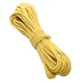 Professional 4mm yellow braided cotton cord for DIY crafts and handmade accessories - Lemon Yellow