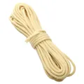Premium 4mm cream braided core cotton rope for DIY handmade crafts and jewelry making - Bean Sprout Yellow