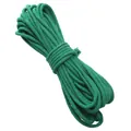 4mm dark green cored cotton braided rope for DIY handicrafts and decorative projects - Forest Green