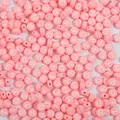 Pink 4x7mm acrylic round letter beads for DIY children's alphabet jewelry making. - 4x7mm Approx. 100 Pieces/Pack / English letters solid color white words