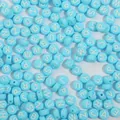 4x7mm light blue acrylic alphabet beads for DIY jewelry making and kids crafts - 4x7mm Approx. 100 Pieces/Pack / Letters Solid Blue with White Text