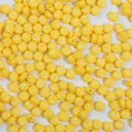 High quality yellow acrylic round alphabet beads for DIY jewelry making 4x7mm size - 4x7mm Approx. 100 Pieces/Pack / Letters Solid Yellow with White Text