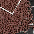 Brown textured ABS berry beads with holes for DIY jewelry making and hair accessories - 100 Pieces/Pack (10mm) / Coffee
