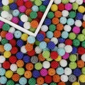 Assorted colorful ABS imitation pearl beads for DIY hair accessory and jewelry making - 50 Pieces/Pack (14mm) / Random Mixed Colors