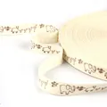 Roll of 1.5cm wide cotton ribbon with cute animal print for DIY hair accessories - Simple Cartoon Animals Style (Style 26)