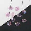 Iridescent purple acrylic petal beads for DIY ancient style hairpin jewelry making - S / 20 Pieces/Pack (15x17mm) / Iridescent Purple