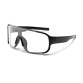 Kinder-Radsonnenbrille mit schwarzem Rahmen und klarem Schildglas für draußen - 黑框透明片款