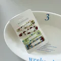 Close-up of four patterned BB hair clips on a white accessories card - 1# (Multicolor Mix)