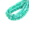 6mm green mixed polymer clay disc beads for DIY jewelry making accessories - 6x1mm Loose Beads / Approx. 350 Pieces/Pack / Green Mix