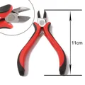 Präzisions-Seitenschneider 11 cm mit rot-schwarzen Griffen für Schmuck-DIY-Bastelarbeiten - Seitenschneider / 11cm / Rot & Schwarz Griff