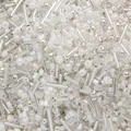 Mixed white and silver glass seed beads for DIY bracelet and necklace jewelry making - 20g per Pack / White Series (64#)