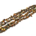 Natürliche Tigerauge-Edelstein-Splitterstränge für DIY-Schmuckherstellung und Bastelprojekte. - Mittel 5-8mm 80cm/Strang / Natürliche Tigerauge-Chips