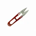 Precision red U-shaped thread snips for DIY sewing and handmade jewelry projects - Scissors / 1 Piece/Pack