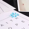Cuentas de cristal de vidrio facetado azul claro para joyas y pendientes hechos a mano. - Estilo Gota de Agua / 8x11mm (10 Piezas/Paquete) / Azul lago