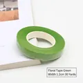 Professionelles grünes Blumenband für DIY-Blumenstiele, 1,2 cm breit, 30 Yard Länge - Breite 1.2cm Länge 30 Yards / Grün
