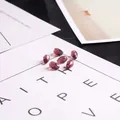 Cuentas de cristal facetadas en forma de gota violeta oscuro para joyería DIY - Estilo Gota de Agua / 8x11mm (10 Piezas/Paquete) / Púrpura