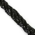 Perles carrées en verre noir de 6mm pour la création de bijoux DIY et de tissage - 2x2mm (Env. 170-190 Pcs/Paquet) / Noir