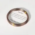 10m soft coffee-colored aluminum wire coil for DIY crafts and bonsai shaping - 1mm 10m / Coffee