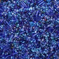 Assorted blue glass seed beads in various shapes and finishes for DIY jewelry making - Code 61 / 20g/Pack / Royal Blue Series
