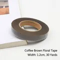 Kaffeebraunes Floristenband, 1,2 cm breit, ideal für DIY Blumenstielumwicklungen. - Breite 1.2cm Länge 30 Yards / Kaffeebraun