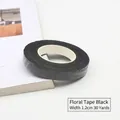 Schwarzes Blumenband für DIY-Blumenstielwickel, Breite 1,2 cm und Länge 30 Yards, Rolle. - Breite 1.2cm Länge 30 Yards / Schwarz