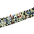 Hilos de cuentas de piedra de cristal natural mezcladas para accesorios de joyería DIY - Piedras de Colores Mixtos Naturales