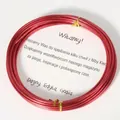 10m soft red aluminum wire coil for DIY handcrafts, creative shaping, and bonsai support - Red