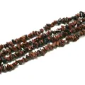 Natur-Mahagoni-Obsidian unregelmäßige Splitterperlen für die DIY-Schmuckherstellung - Mittel 5-8mm 80cm/Strang / Natürlicher Goldschwan-kies