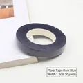 Hochwertiges dunkelblaues Blumenband für DIY-Blumenstiel-Umwicklungen und Bastelprojekte - Breite 1.2cm Länge 30 Yards / Marineblau