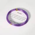 Flexible purple aluminum wire 10m coil for DIY crafting, jewelry and bonsai projects - Purple