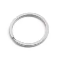 Durable stainless steel flat split key ring for DIY keychain accessories - Flat / 15mm (1.5mm Thick) 10 Pieces/Pack