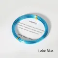 Lake blue colored soft aluminum wire for creative DIY crafts and bonsai shaping 10m - Lake Blue