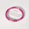10m rose red soft aluminum wire coil for DIY crafts, modeling, and bonsai shaping - Rose Red