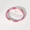 Flexible 10m soft pink aluminum wire coil for creative DIY jewelry and craft work - Pink