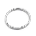 Durable polished silver stainless steel split key ring for DIY crafts and keychain accessories - Round / 20mm (2.5mm Thick) 10 Pieces/Pack